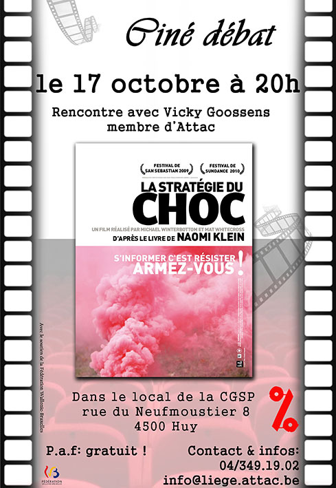 Affiche du film la stratégie du choc