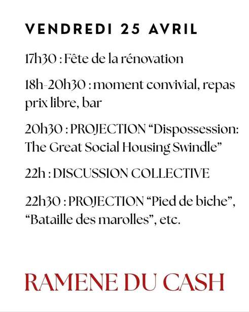 PROJECTION "Pied de biche", "Bataille des marolles", . RAMENE DU CASH'