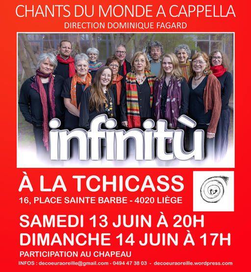 Concert Infinitù chants du monde a cappella